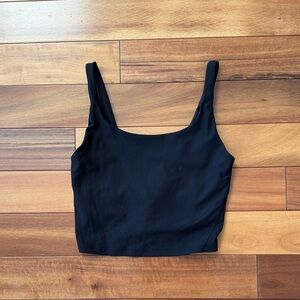 Old Navy Black Ribbed Workout Tank Top